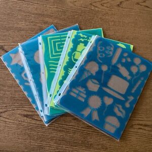 Lot of 10 scrapbooking templates